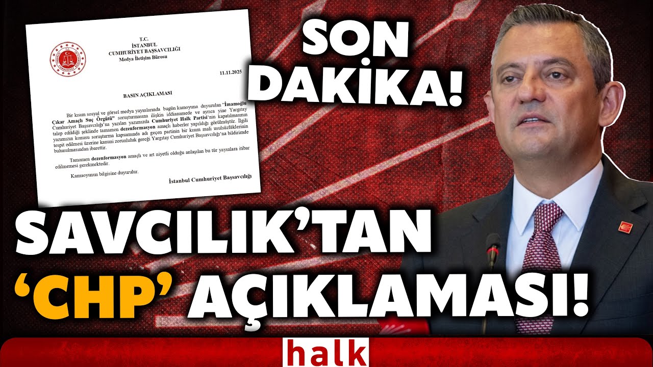 SON DAKİKA! CHP'yi kapatma hamlesi mi? Savcılık'tan flaş a&ccedil;ıklama! 