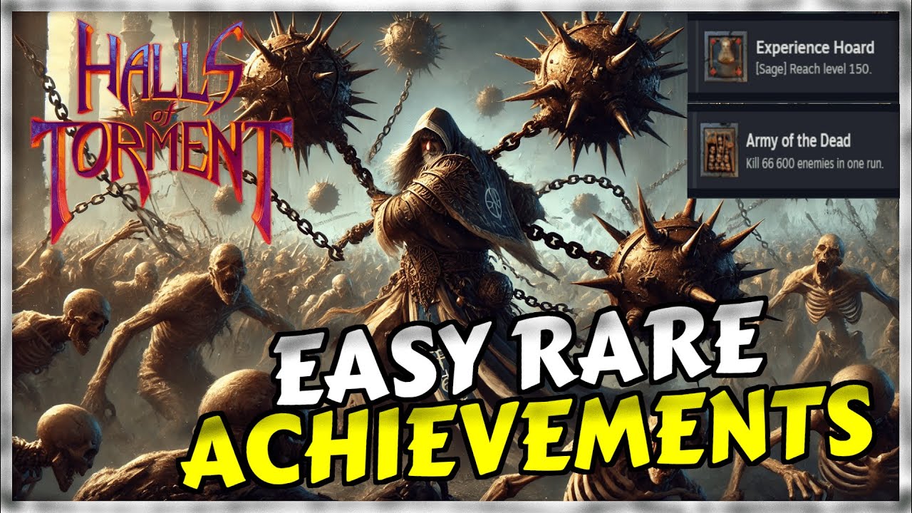 Two SUPER RARE Achievements in ONE RUN! | Halls of Torment
