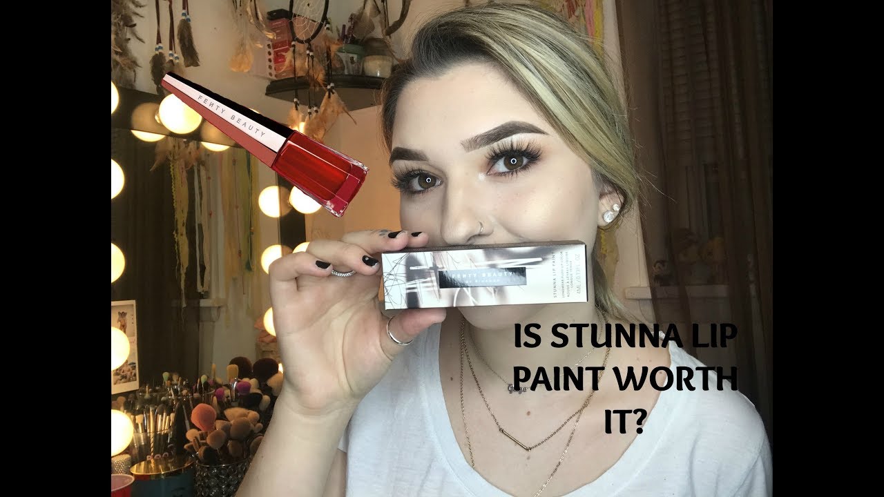 First Impression / Review of Fenty Beauty Stunna Lip Paint
