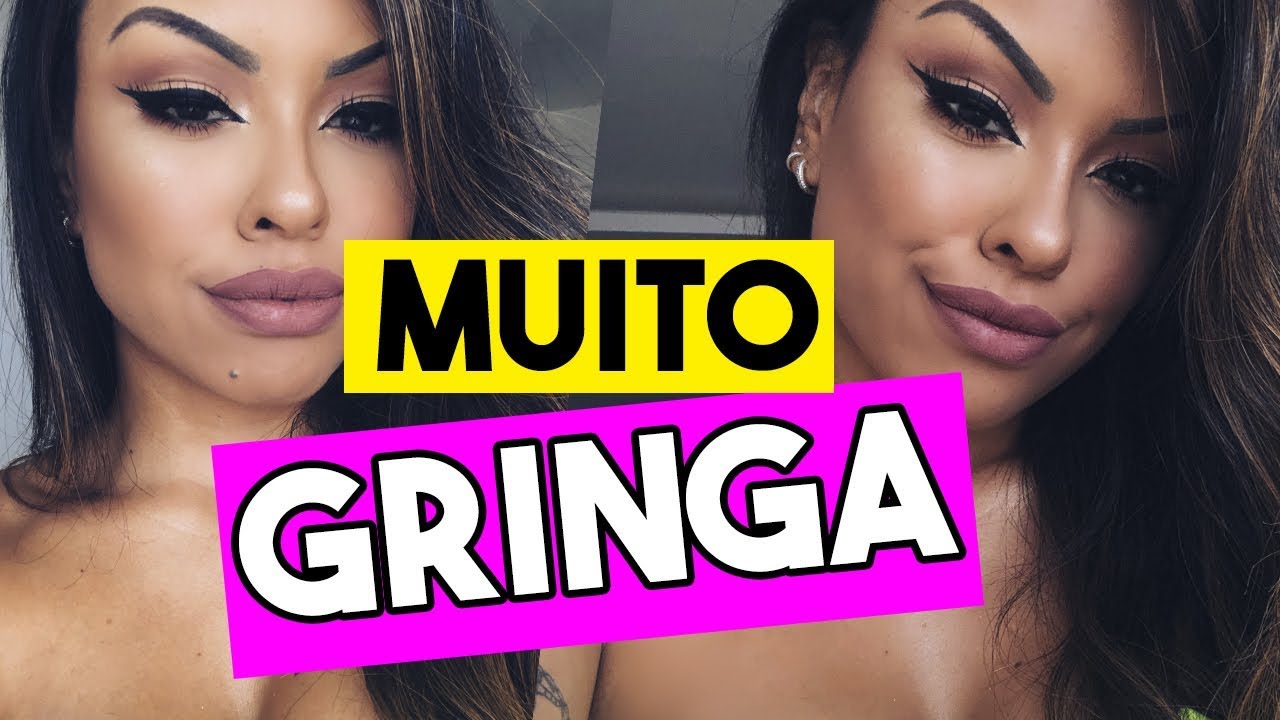 FIZ uma MAKE GRINGA QUE UMA SEGUIDORA ME INDICOU - Por @Nathinog