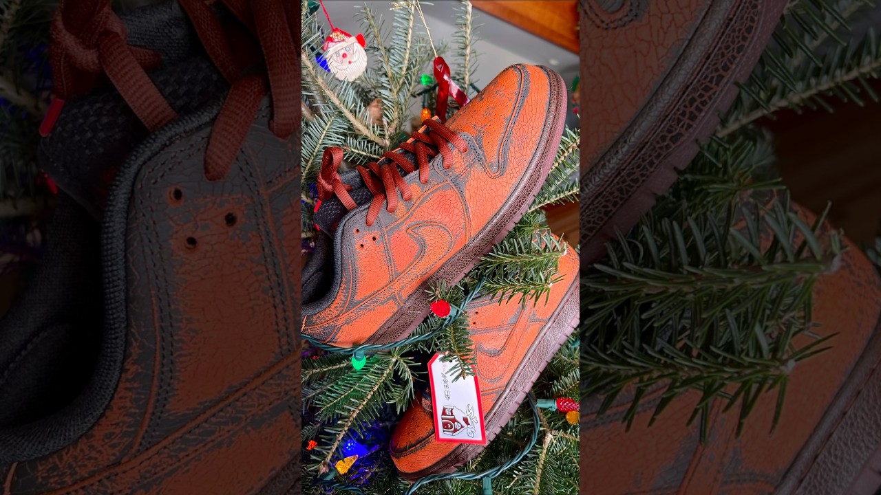 Nike SB Krampus Paint Removal Custom Sneaker Tutorial🎄🎅