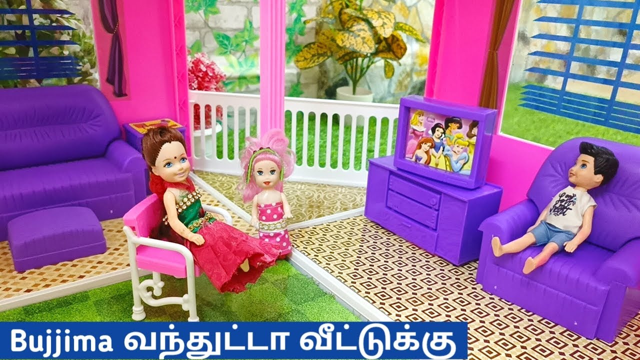 Bujjima திரும்ப வந்துட்டா😍 வீடு fulla Furniture Arrange பண்ணியாச்சு || Barbie Show