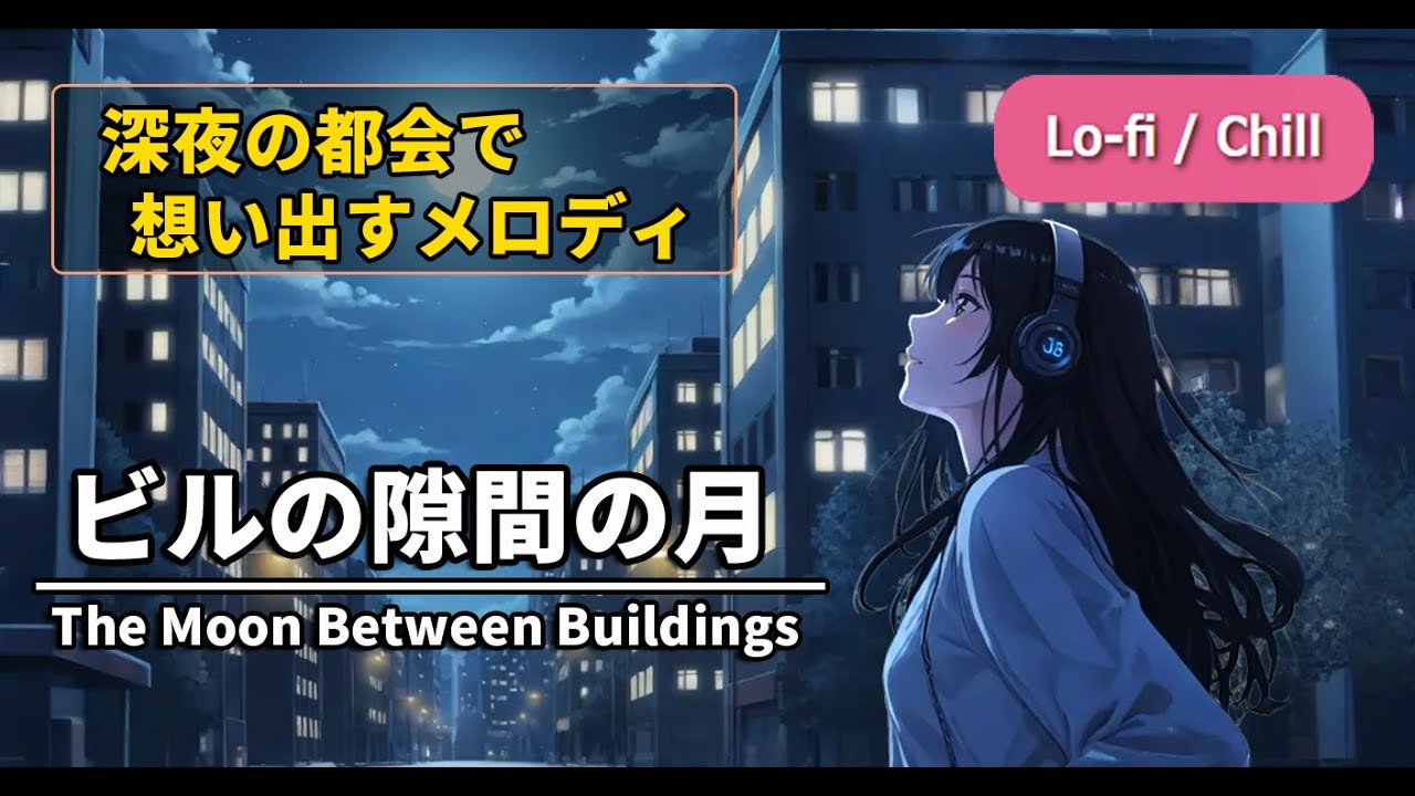 【深夜に聴くと泣く】都会に消えた恋の記憶。未練が消えない失恋バラード / ビルの隙間の月 (Chrφma)