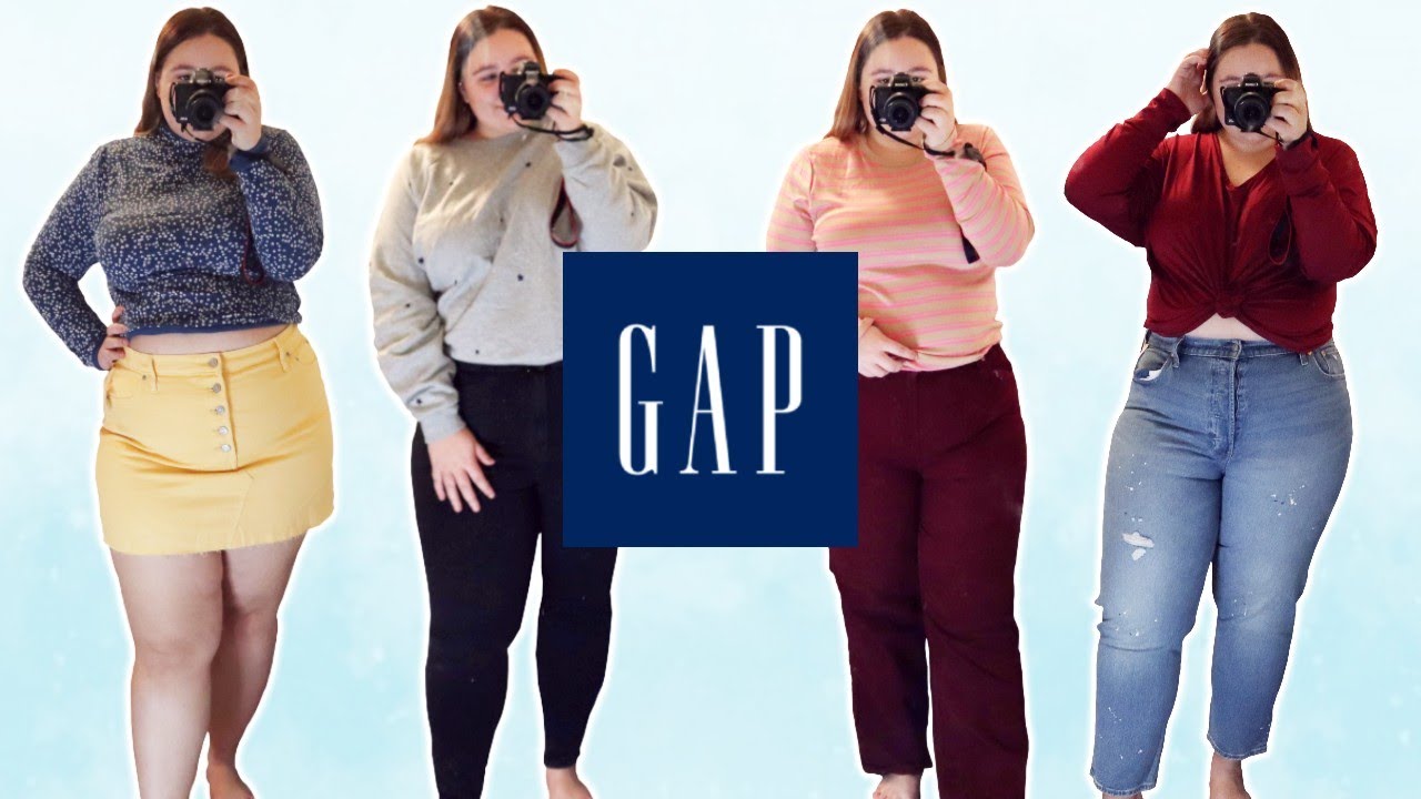 Gap Plus Size Try On Haul + Trying the Viral TikTok Jeans | Size 18 Fashion