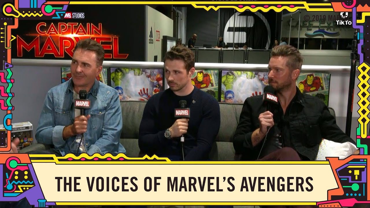 Troy Baker, Nolan North, and Jeff Schine talk Marvel's Avengers LIVE at SDCC 2019!