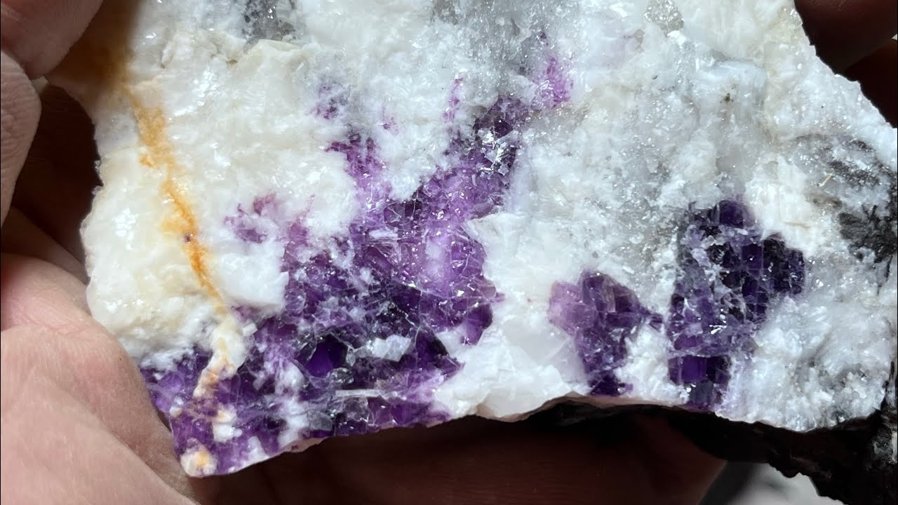 Purple calcite New Paris Quarry Pennsylvania