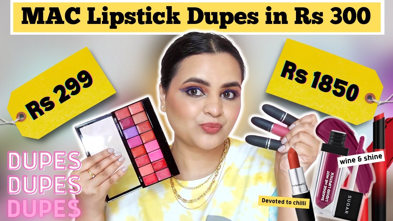 All dupes in one palette || I Found Similar shades of Expensive Lipsticks in just Rs 299 🤯