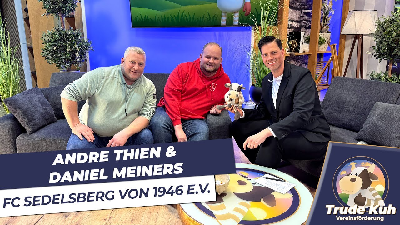 Andre Thien und Daniel Meiners vom FC Sedelsberg zu Gast bei &bdquo;Trude Kuh&ldquo;