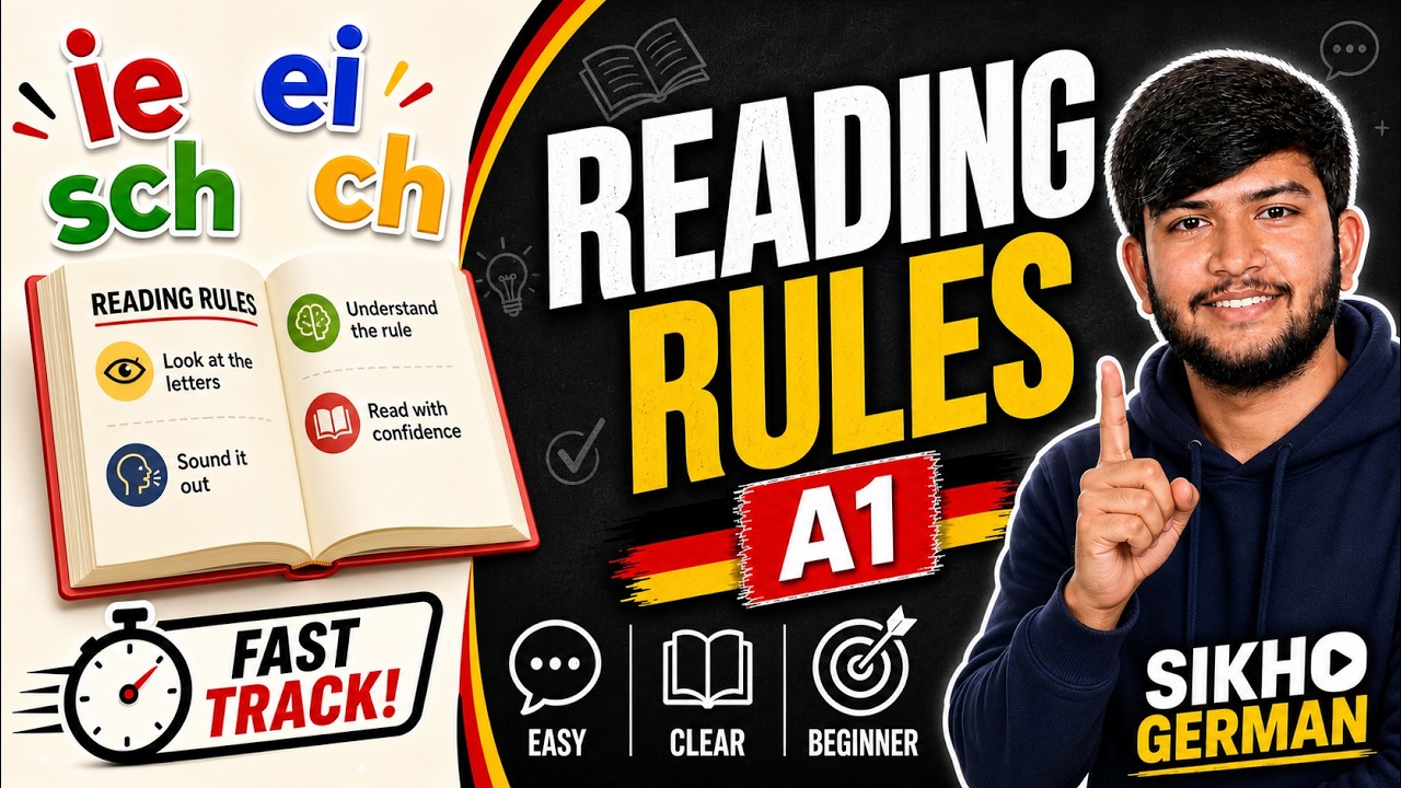 A1 - Lesson 5 | Regeln zum Lesen | Rules for Reading | German Language Course | Sikho German