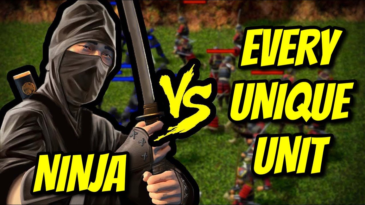 NINJA vs EVERY UNIQUE UNIT | AoE 3: Definitive Edition