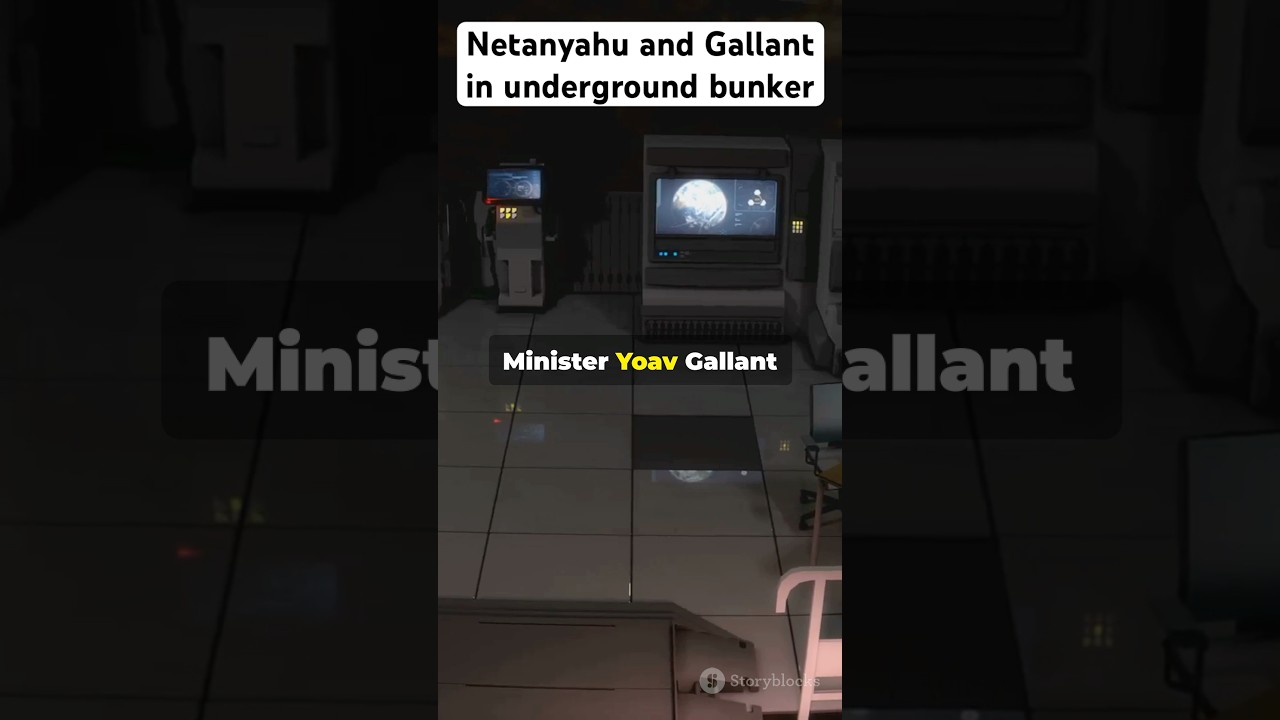 Netanyahu and Gallant in underground bunker