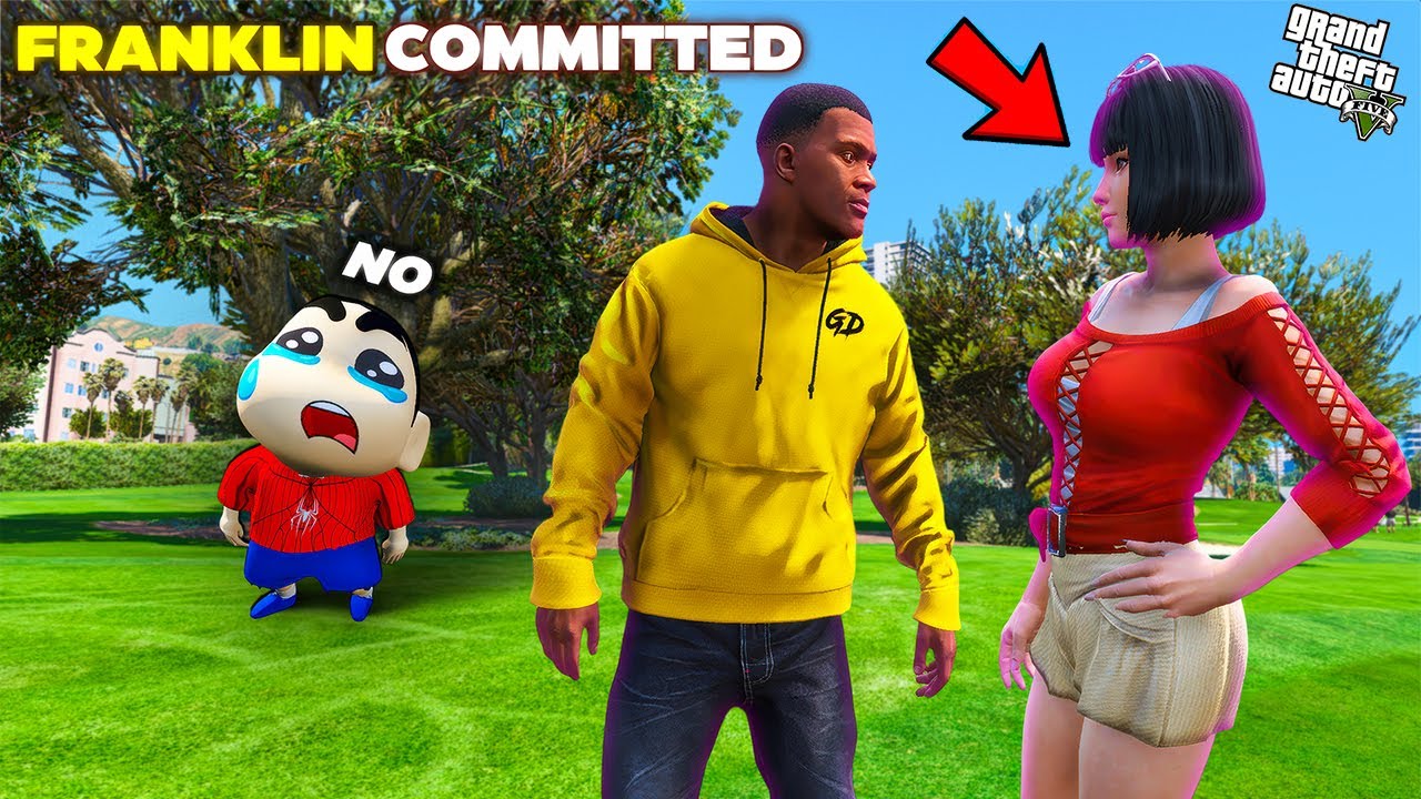 Franklin's COMMITTED  from Lovers Day | Shinchan Crying In GTA 5!