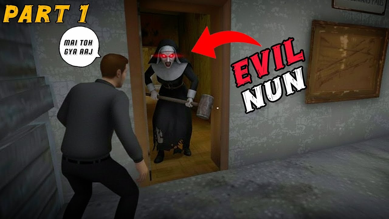 Evil nun ke school se escape | main door escape | #evilnun #horror #gaming 