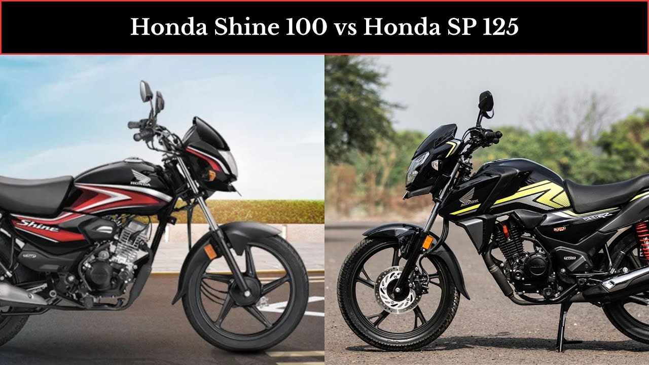 Honda Shine 100 vs Honda SP 125