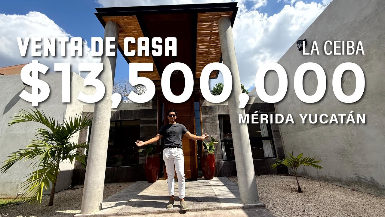 VENTA DE CASA EN MÉRIDA YUCATÁN | CLUB DE GOLF LA CEIBA | Acabados de lujo en una sola planta