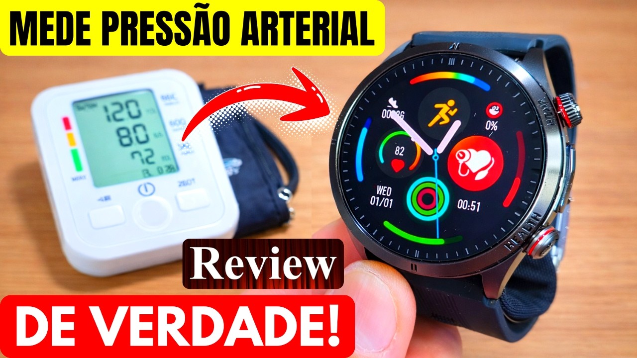 SMARTWATCH QUE MEDE PRESSÃO ARTERIAL DE VERDADE!? TESTEI O S26 COM APARELHO MÉDICO | REVIEW COMPLETO