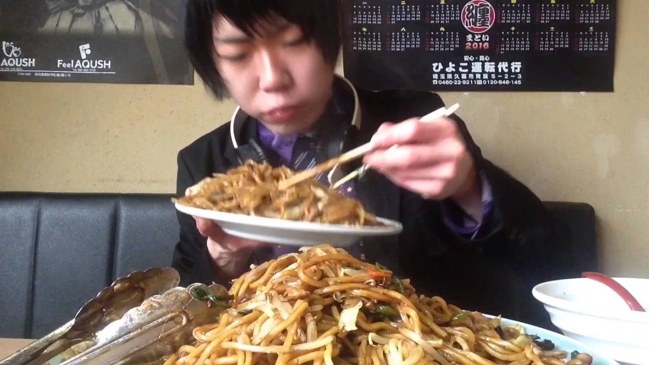 大食いチャレンジ失敗→和楽 やきそば4キロ食べた。