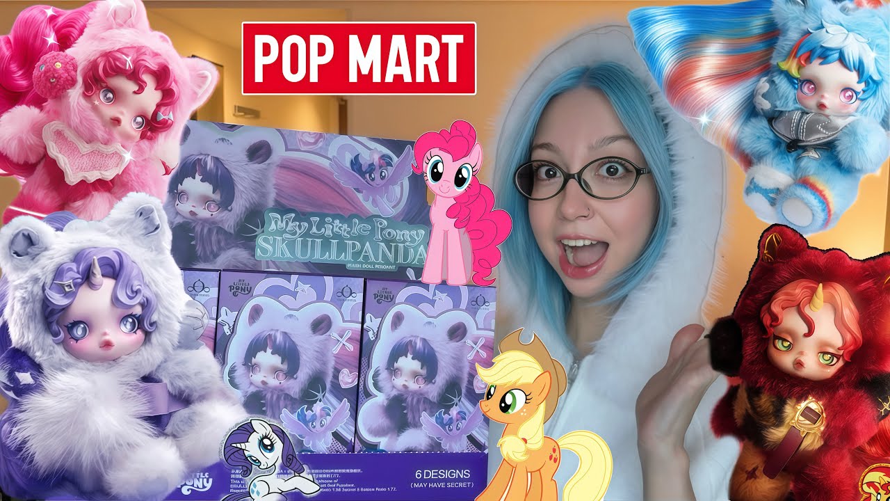 MY LITTLE PONY X SKULLPANDA RANDOM FIGURES UNBOXING 🌸 POP MART SKIN UP