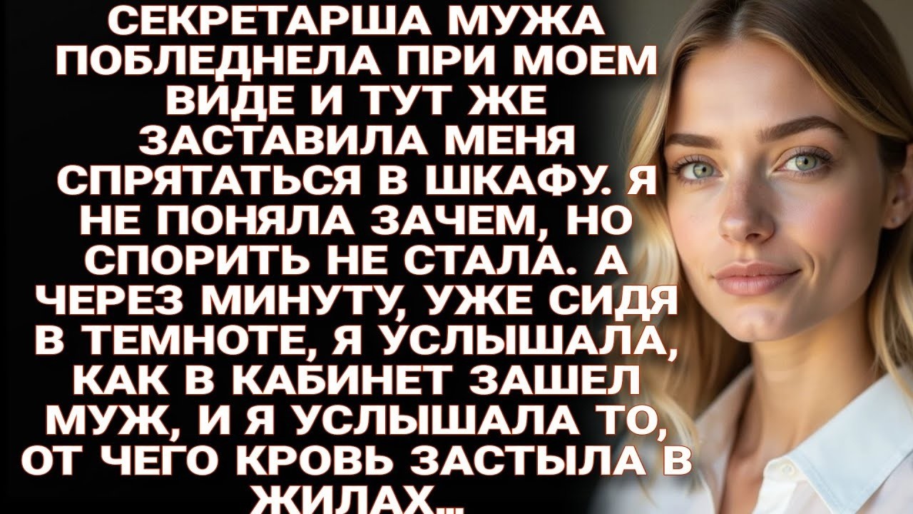 Секретарша в ужасе спрятала меня в шкаф. Вошел муж, и я услышала то, от чего кровь застыла в жилах…