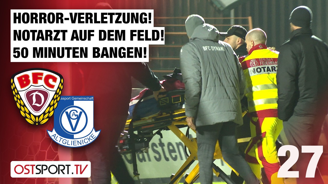 HORROR-Verletzung! NOTARZT auf dem Feld! 50 Minuten BANGEN: BFC - VSG | Regionalliga Nordost