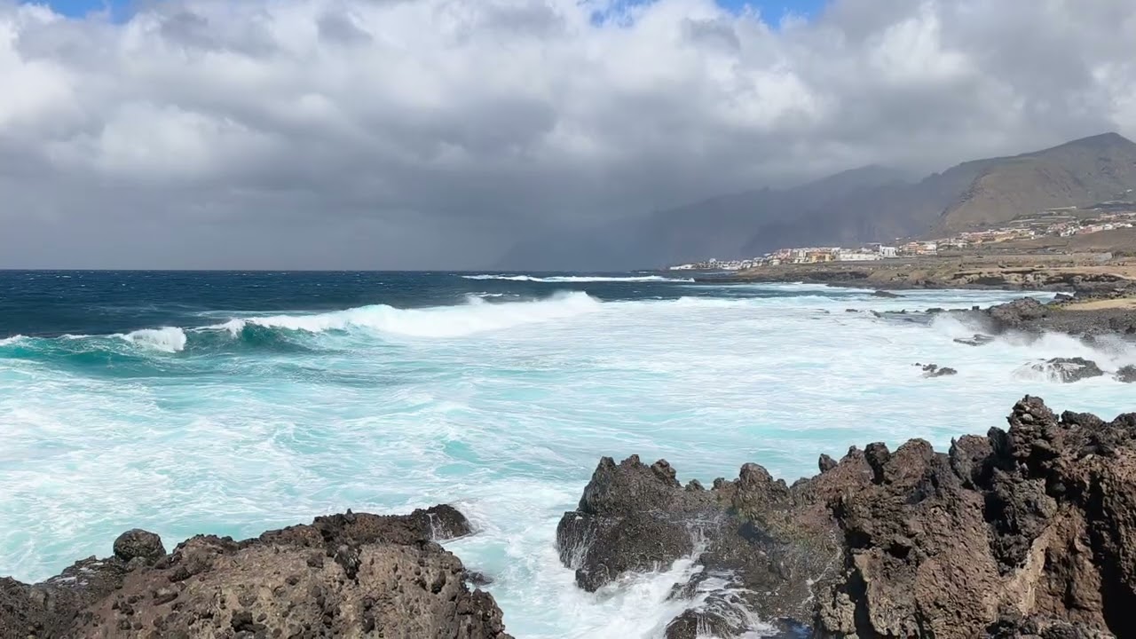 Ocean View in Tenerife 🌊 Natural Wind & Waves | Canary Islands