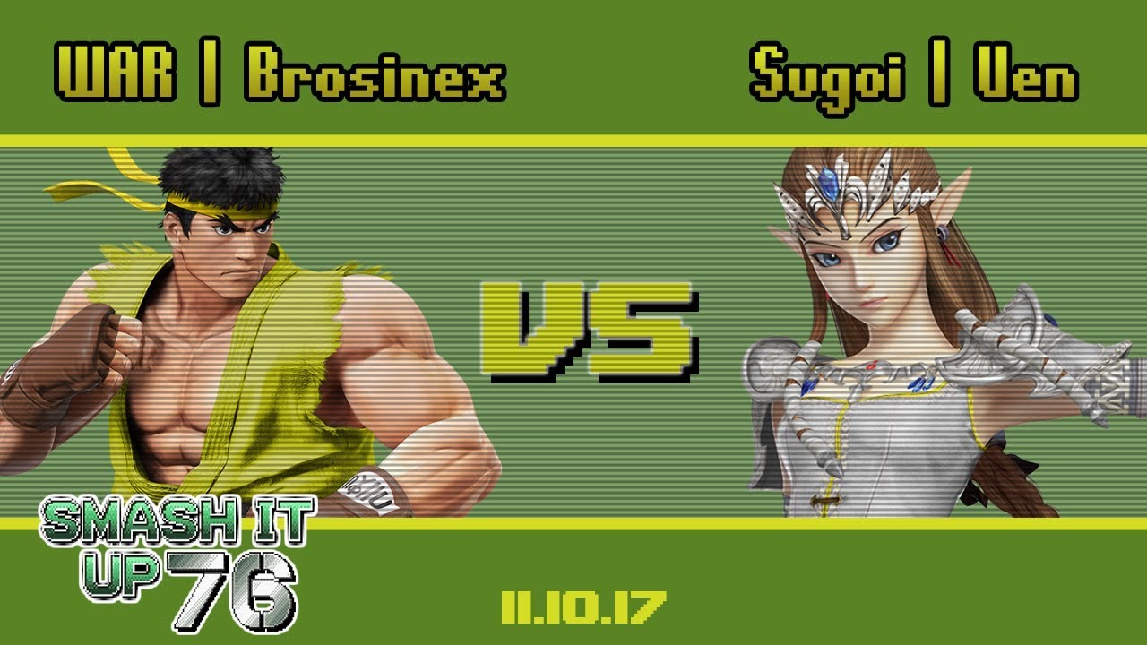 Sugoi | Ven (Zelda) vs WAR  | Brosinex (Ryu) - Wii U - SIU 76