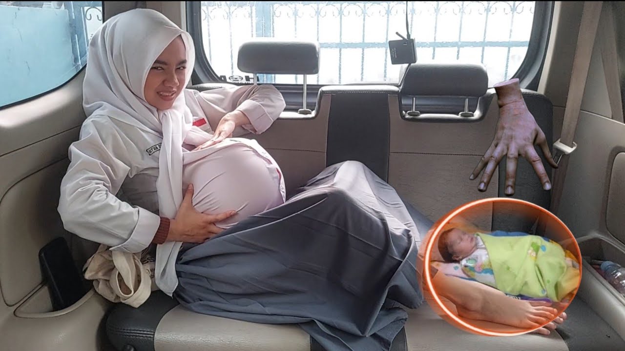 KAGET GARA2 SEKOLAH MAKAN ESKRIM DAN TIUP BALON‼️TIBA2 HAMIL DAN MELAHIRKAN DI MOBIL SENDIRIAN