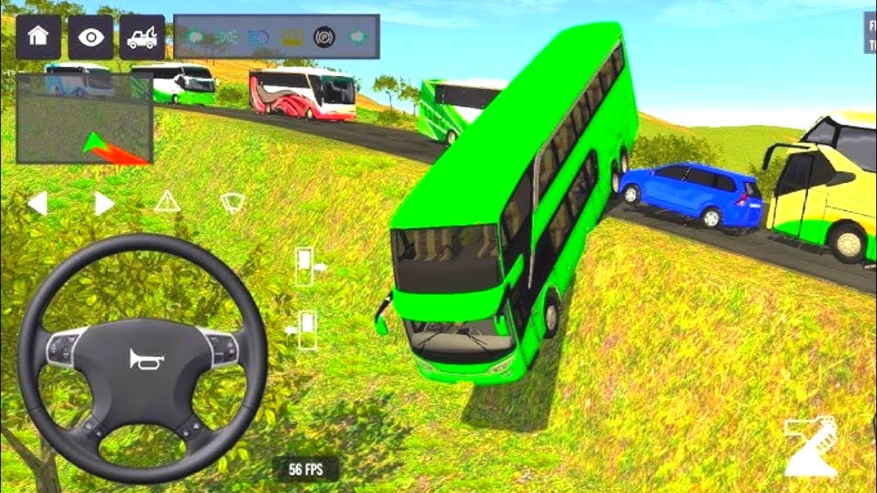 🤩Green Bus🔥Accident😱Offroad Driving | Bus Simulator Gameplay Hindi