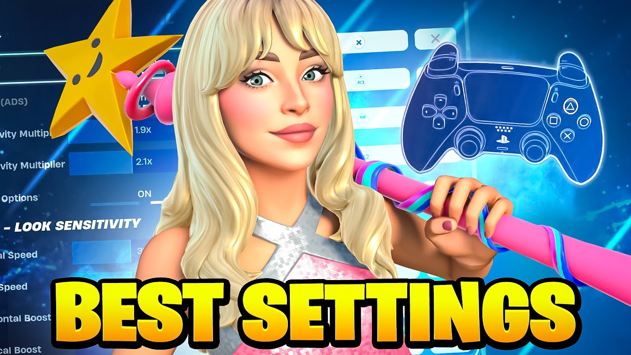 *NEW* BEST Controller SETTINGS + Sensitivity for Console & PC (Fortnite Tutorial)