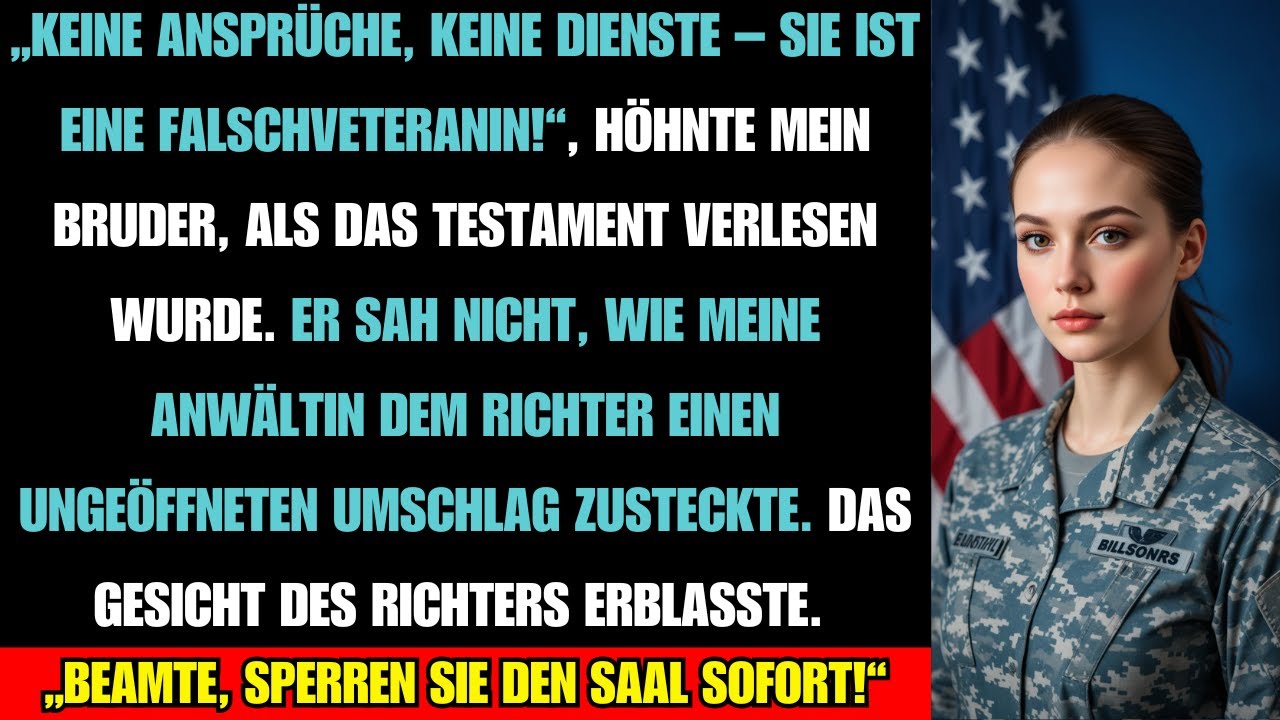 Mein Bruder verspottete meinen Militärdienst – bis der Richter den Saal verriegelte…