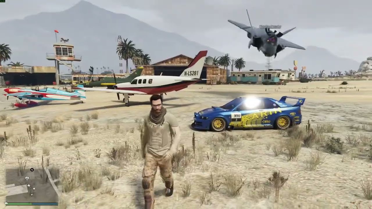 GTA Online - Plane Meet and Motorcycle Jousting