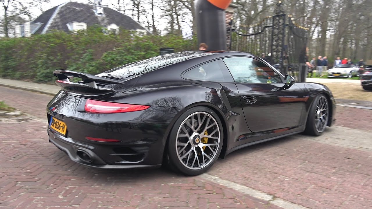Porsche 991 Turbo S with Akrapovic Exhaust - Loud Acceleration Sounds !