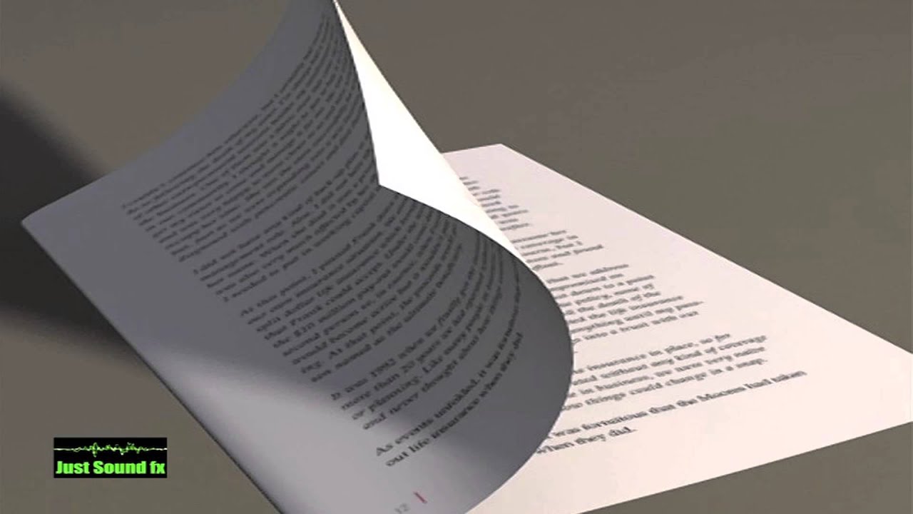 page turn sound effect