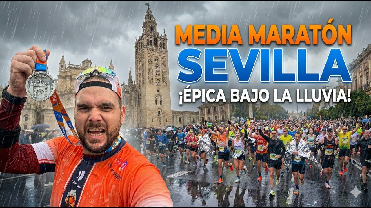 MEDIO MARATÓN SEVILLA | Lluvia, risas y caos en la capital andaluza