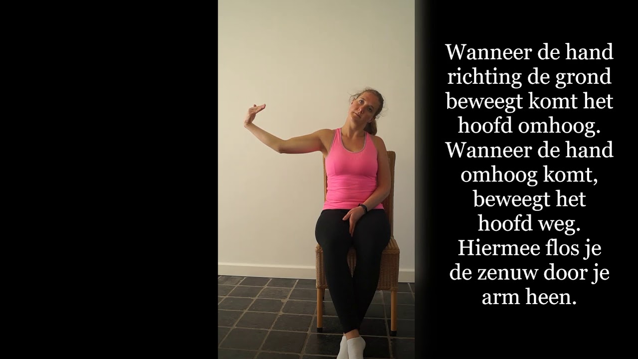 80. ULN stretches: zenuwflosoefeningen van de arm zenuwen, medianus, ulnaris en radialis.