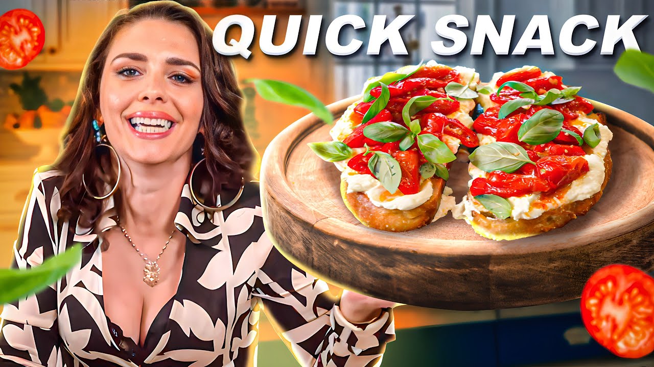 Crostino Ricotta Tomato | Quick and Easy Snack Recipe