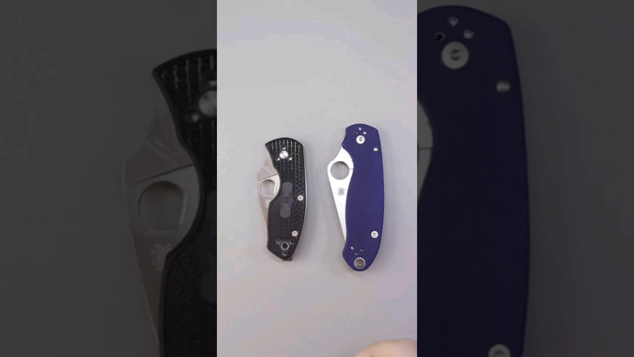 Spyderco Ambitious and Para 3. Budget and Higher end