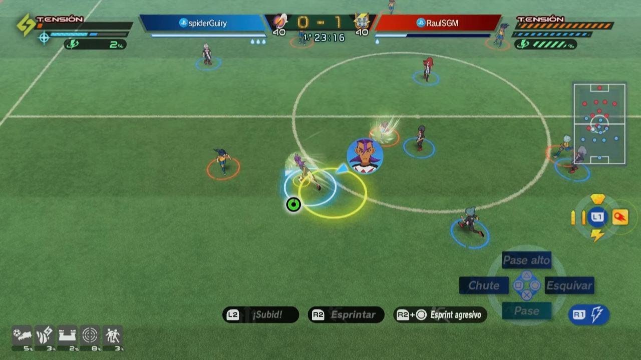 INAZUMA ELEVEN: Heroes' Victory Road. Partido amistoso VS Raulsgm7.