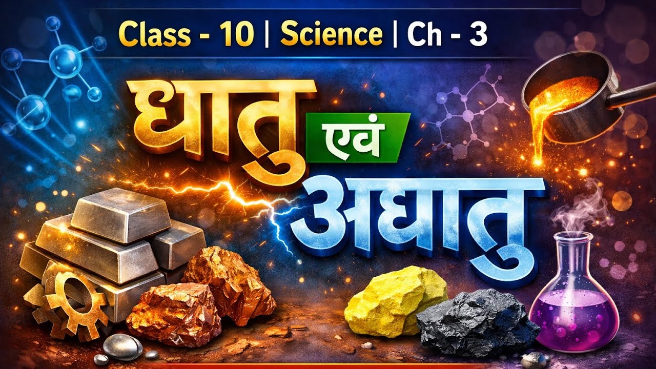 Class - 10 | Ch - 3 | धातु एवं अधातु | #class10th | 