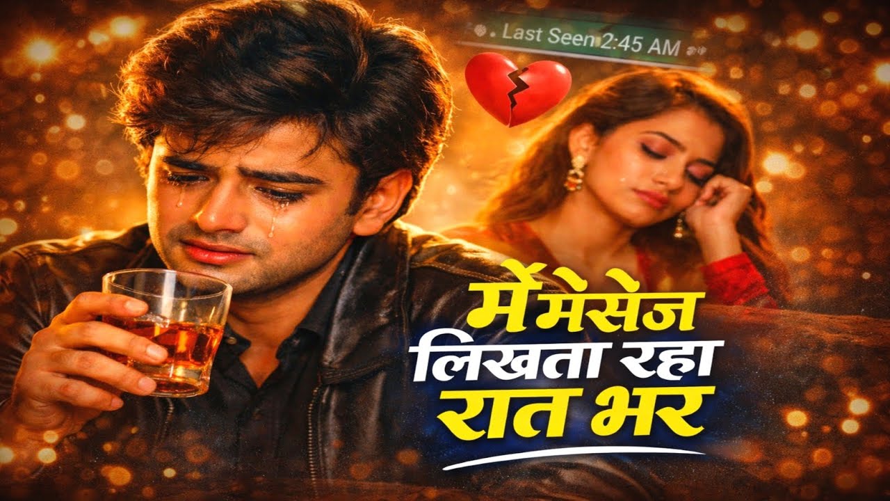 Main Message Likhta Raha Raat Bhar 💔 | 90s Bollywood Song | Heart Broken Love Song | Hindi Sad Song 