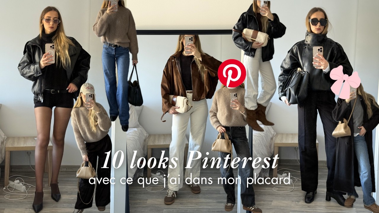 On reproduit 10 looks que j'ai vu sur Pinterest !! (sans rien dépenser 😱💸)
