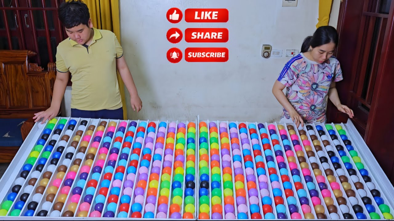🌈🔥🆚️ Color Ball Sorting Game | Satisfying ASMR & Puzzle Duel - Who's the Winner?  Level 05