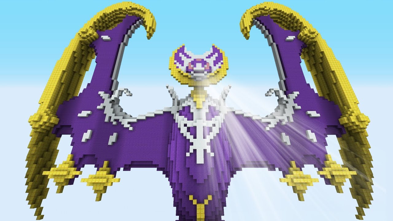 Minecraft vs Pokemon Sun/Moon  | GIGA Lunala vs Solgaleo | (PvZ/Pokego Land)