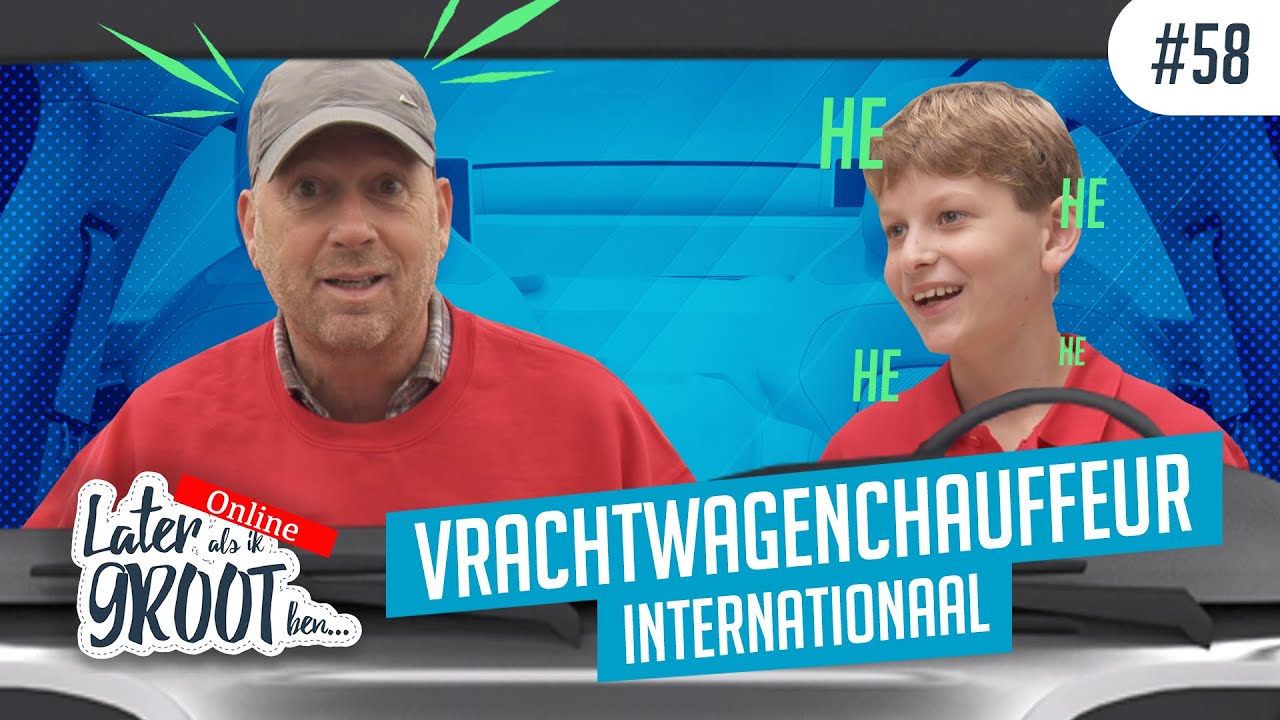 Jelte (10) wil internationaal vrachtwagenchauffeur worden