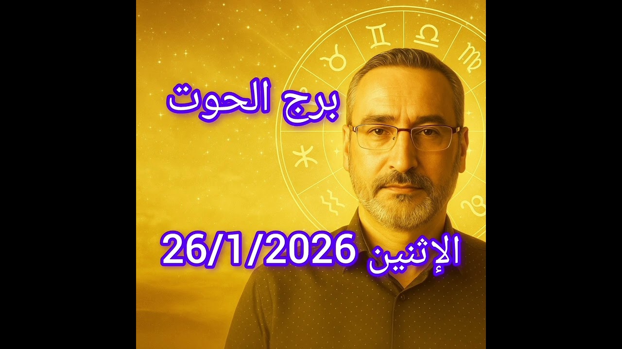 برج الحوت اليوم الإثنين 26/1/2026