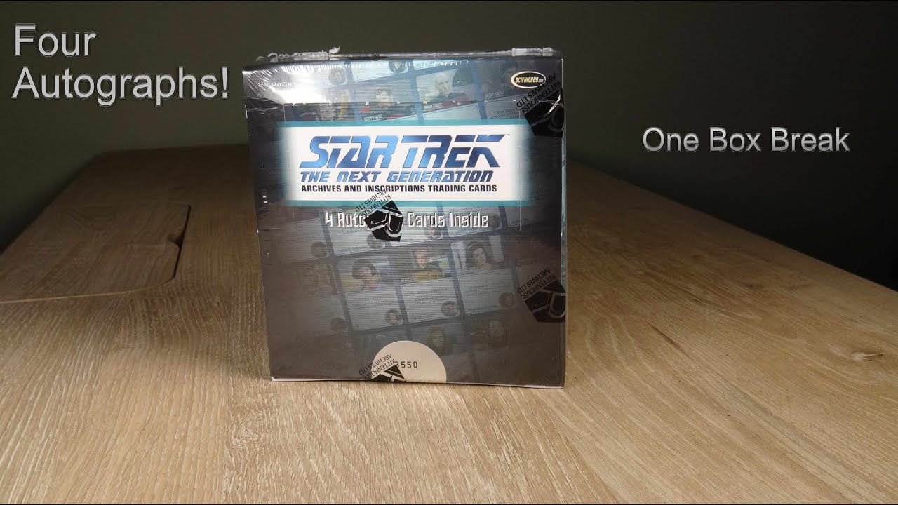 2022 Rittenhouse STAR TREK THE NEXT GENERATION Archives and Inscriptions | One Box Break in 4K! | A+