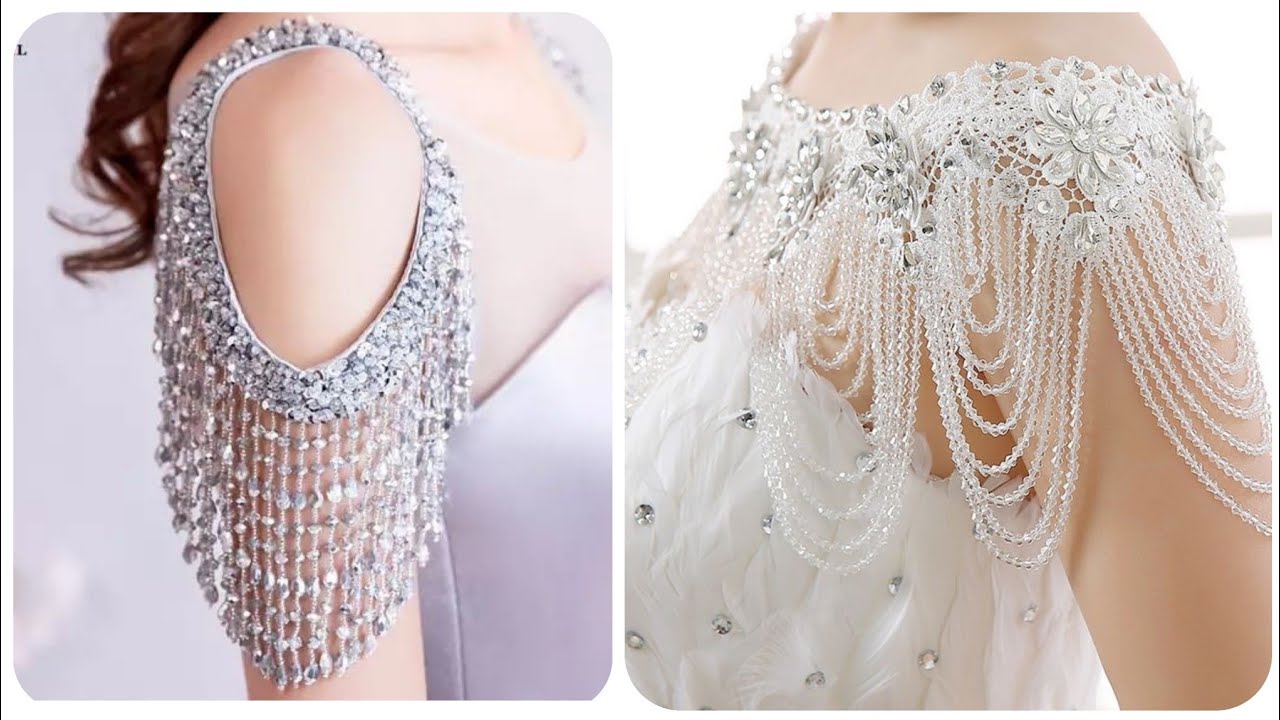 Heavenly Gorgeous Shoulder Necklace Shoulder Jewellery And Fringe Sleeves Designs