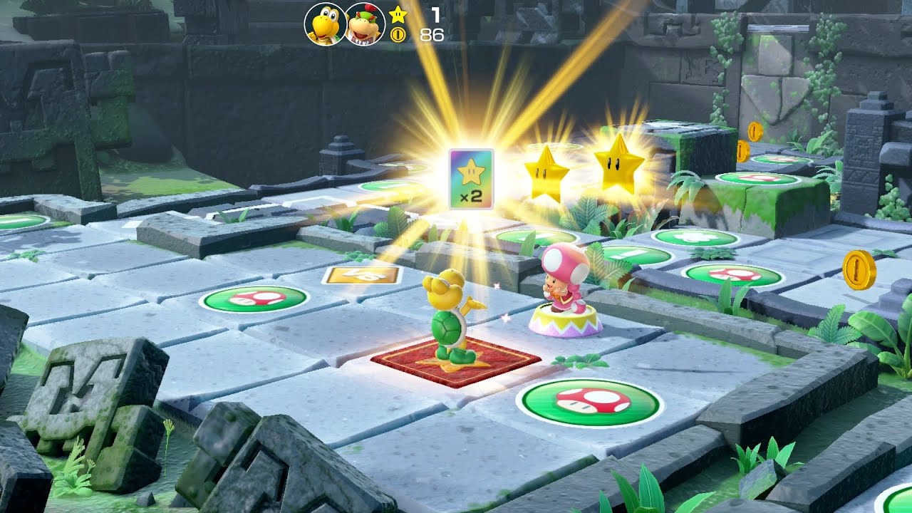 Super Mario Party Partner Party #2057 Domino Ruins Koopa Troopa & Bowser Jr vs Goomba & Shy Guy
