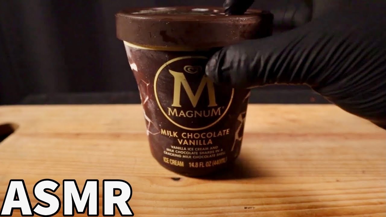 ASMR COMIENDO HELADO MAGNUM CHOCOLATE CRUNCH