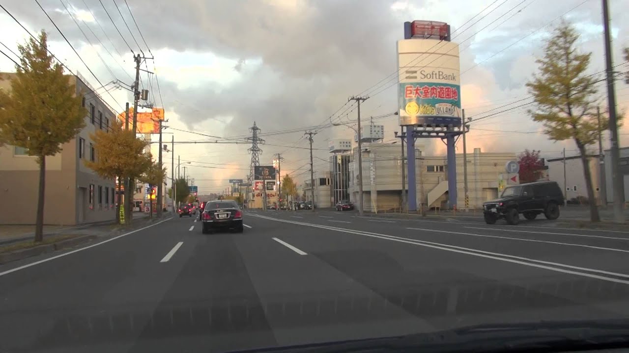 厚別通：環状通交点～3番通交点[札幌市 1080p 車載動画 2015 ドライブ]